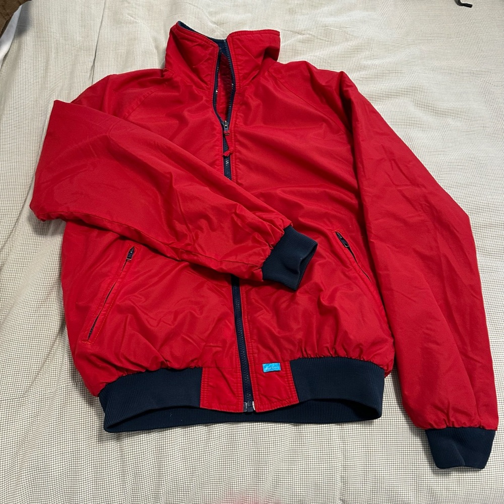 Men’s Size Medium Red Foul Weather Gear High Seas Fleece Jacket